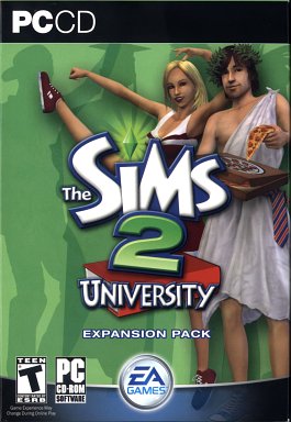 The Sims 2 -- University (Expansion Pack) - Box